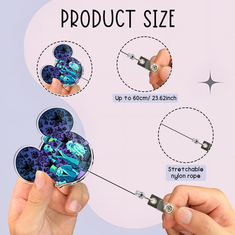 Disney Blue Hue Simba Cave Painting Badge Reel, the Lion King Badge