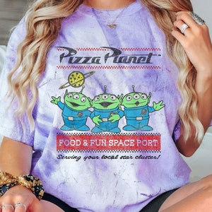 Pizza Planet Aliens Food & Fun Space Port Comfort Color Blast T-shirt, Disney Pixar Toy Story Shirt, Walt Disney World Tee, Disneyland Trip