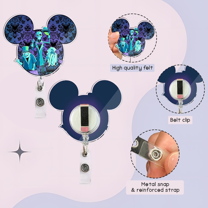 Disney Blue Hue Simba Cave Painting Badge Reel, the Lion King Badge