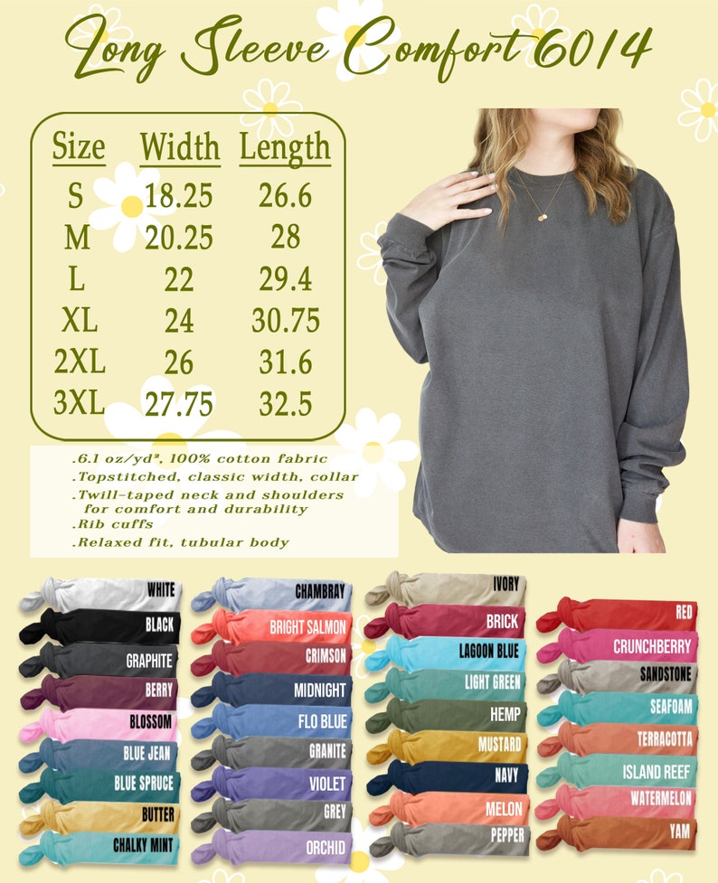 Pu&ograve; includere: Una maglietta comfort a maniche lunghe grigio scuro con scollo tondo. La maglietta &egrave; realizzata in tessuto 100% cotone e ha una vestibilit&agrave; rilassata. Disponibile nelle taglie S-3XL, con larghezze da 46,35 a 70,49 cm e lunghezze da 67,56 a 82,55 cm. Sono disponibili pi&ugrave; colori.