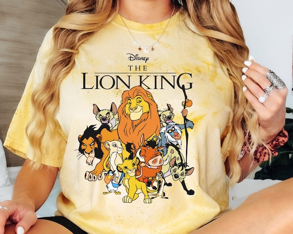 Retro the Lion King Group Characters Comfort Color Blast T-shirt