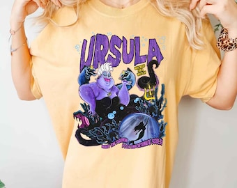 Vintage Disney Urusla Portrait Shirt, Ursula Sea Witch Tee, The Little Mermaid Villains T-shirt,  Poor Unfortunate Soul, Ariel Princess Tee