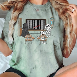 Funny Darth Vader Those Were The Droids Classroom Doodle Comfort Colors Blast Shirt, Disney Star Wars Tee, Hollywood Studio, Galaxy&#39;s Edge