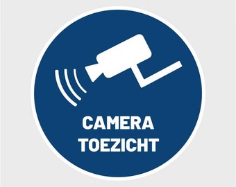 Sticker camerabewaking / camera toezicht