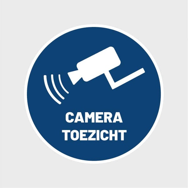 Sticker camerabewaking / camera toezicht