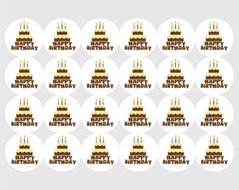 Sluitsticker happy birthday