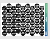 Kruidenstickers 54 stuks - Kruidenetiketten - Specerijenetiketten - Keuken organiseren