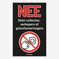 No Collection Sticker - "No, No Collection, Vendors or Believers Sticker" product logo
