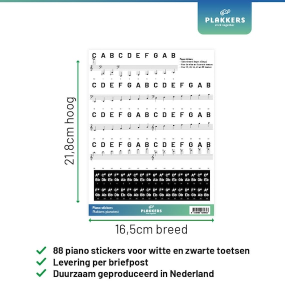 Autocollants Pour Piano 37/49/54/61/88 Touches - Clavier Coloré Pour Apprentissage Enfants Et Débutants