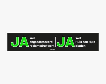 Ja Ja sticker 15x3cm