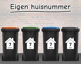 Container stickers set 4 stuks