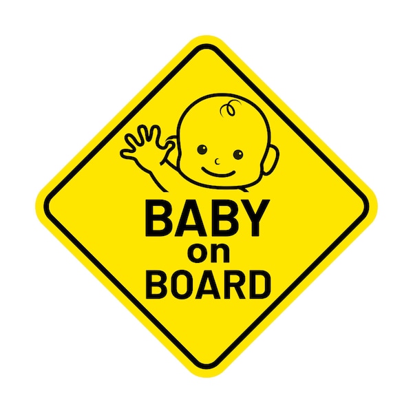 Baby on board sticker