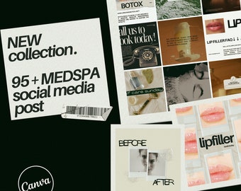 Medspa Social Media Templates, Nurse Injektor Botox & Filler (Canva)
