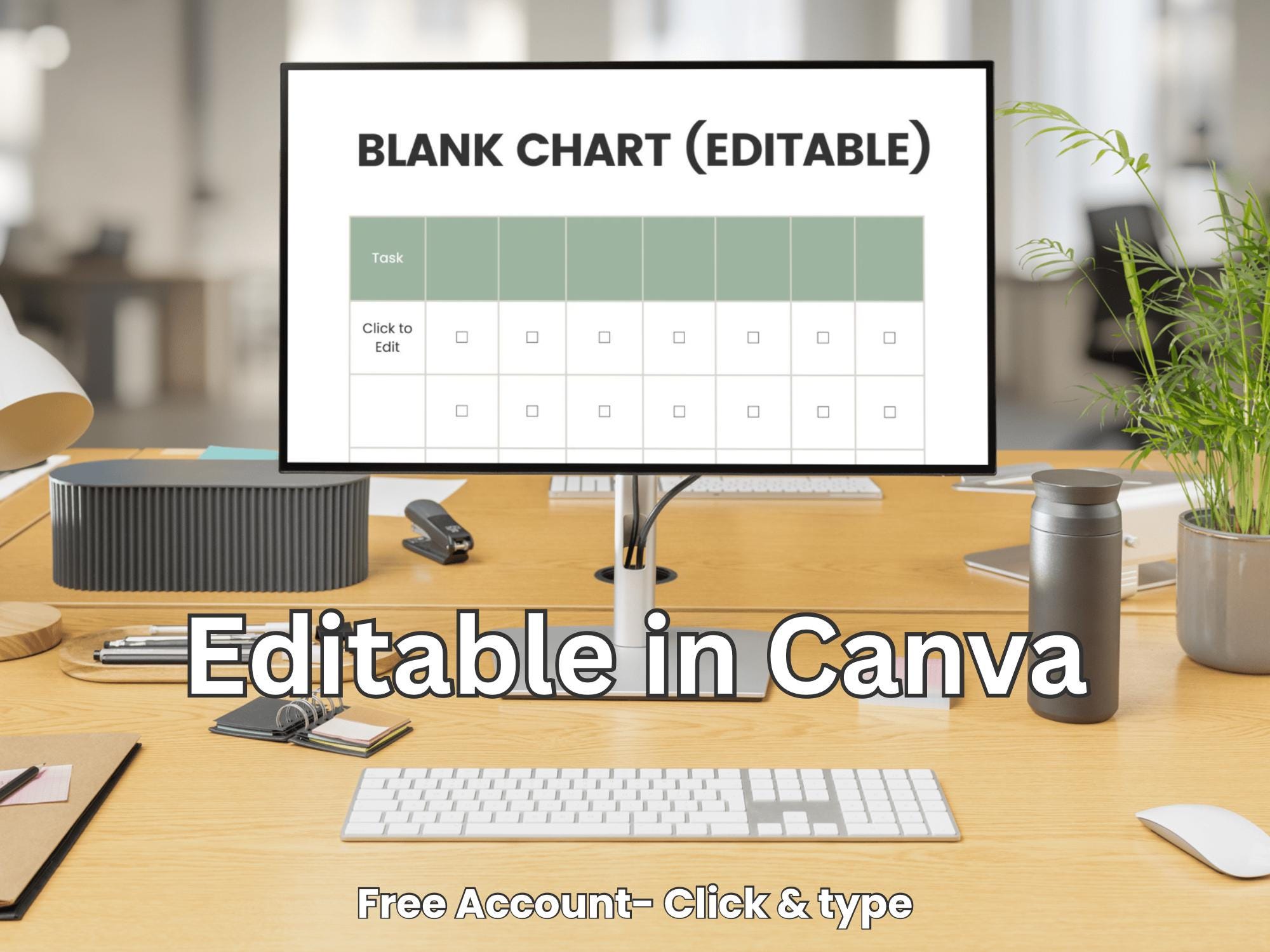 Editable Chore Chart for Kids | Canva Printable Chore Chart Bundle ...