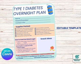 Plano de cuidados noturnos para diabetes