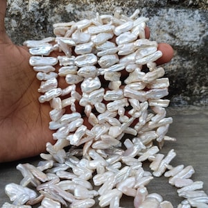 Beautifull Pearl Uneven Briolettes, Pearl Loose Beads Strand, Pearl Nuggets Beads, Jewelry Making Beads Strand 16 Inches Freshwater pearls