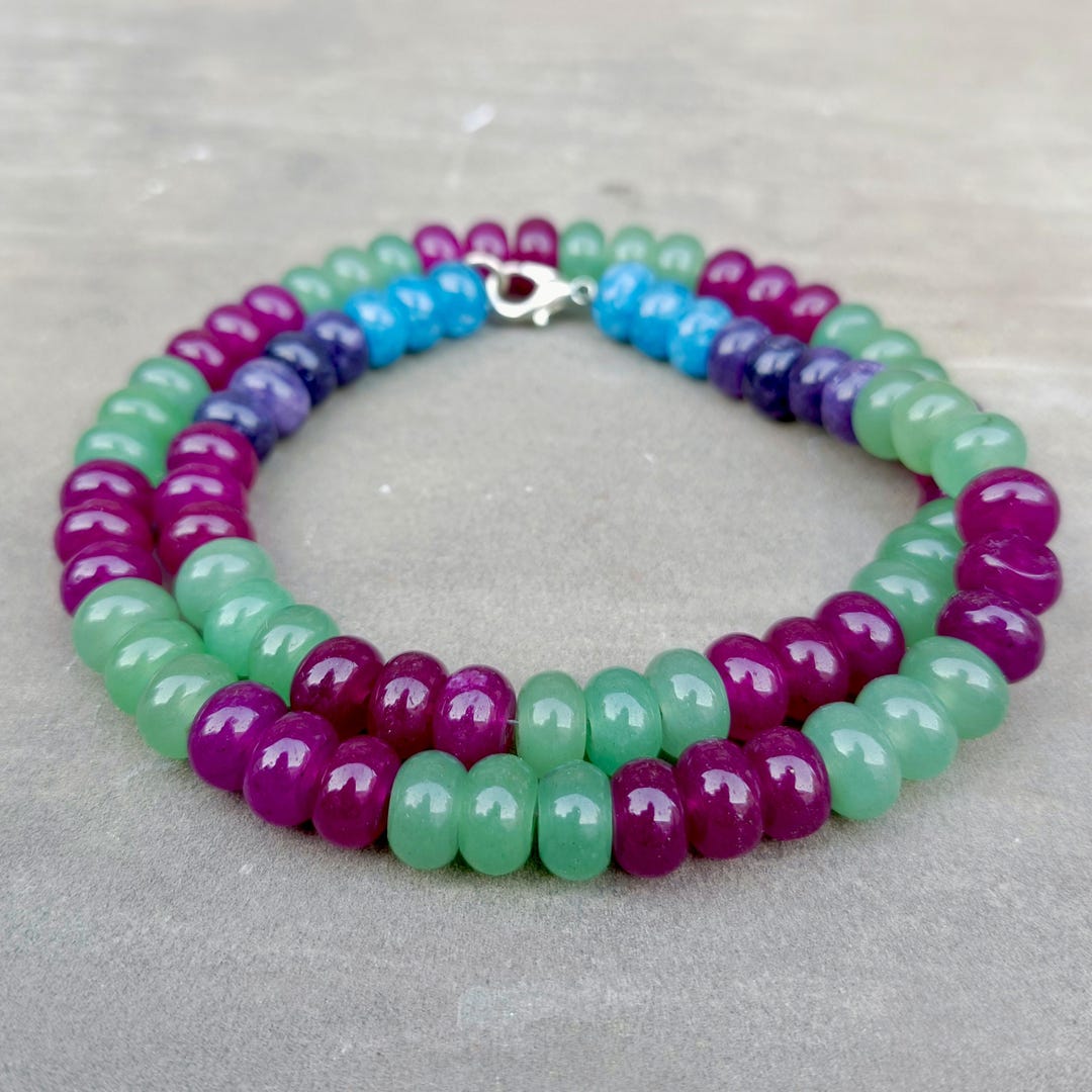 Syod Beautiful Multi Quartz Gemstones Smooth Rondelles, Designer Candy ...