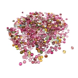 Multi Tourmaline Round Cabochons, AAA Quality Tourmaline Round Shape Cabs, Loose Tourmaline Gemstone, Tourmaline Lot, Cabs, Loose Gemstone