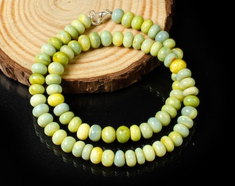 Green opal necklace, AAA+ opal Green Opal Beads Necklace, Green opal jewelry, Green Opal Dyed, Green Opal Necklace,Candy Necklace, Girl Gift