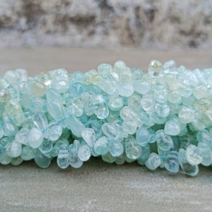 Aquamarine Smooth Drop Beads, AAA Aquamarine Smooth Drops Shape Beads Aquamarine Beads Aquamarine Drops Beads, Aquamarine Teardrop, 13 Inch image 5