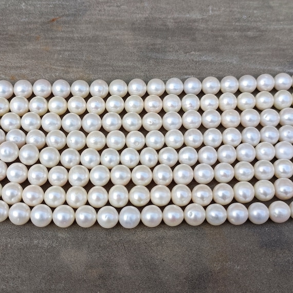 7-8mm AAAA Quality Freshwater Loose Pearl in White