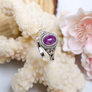 Amethyst 925 Sterling Silver Designer Ring for women, Amethyst Engagement ring, Vintage Antique ring for women, Amethyst Gemstone Ring, Sale