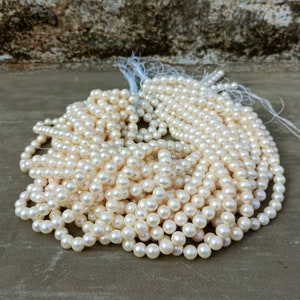 Pérola de água doce branca genuína 8 mm contas redondas AAA natural branca off redonda água doce, contas redondas de pérola de água doce branca 16 polegadas joias