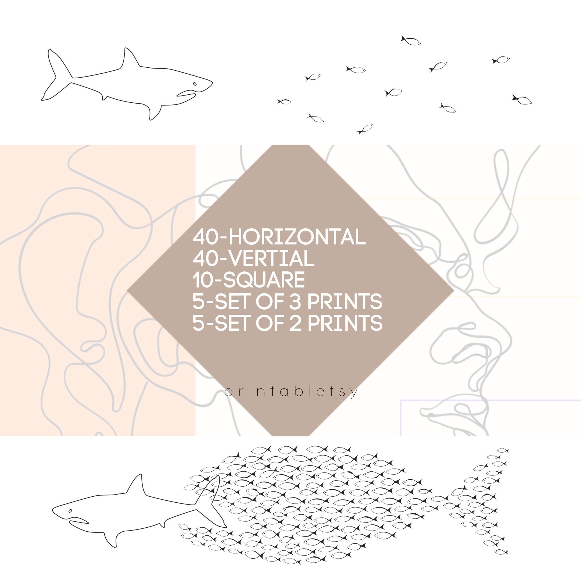 Organize Printable Art, Big Fish Wall Art, Motivational Digital Arts, Motivation Art, Gym