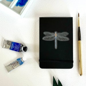 Watercolor Dragonfly Clear Sticker: Weatherproof Laptop Decal