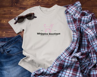 Whippies Boutique, Hunde T-Shirt. Toll für Hundemamas, Tierliebhaber, Welpenbesitzer. Süßes Hunde Shirt, Welpen Shirt