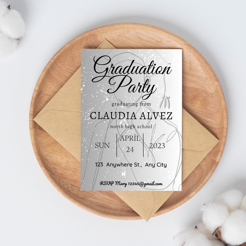 Graduation Invitation Template Graduation Invitation 2023 Etsy