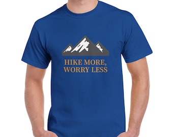 Camisa de senderismo, camiseta estampada para senderistas.