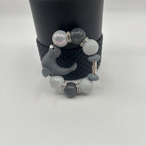 Stanley Cup Accessories | Tumbler Accessories | Cup Handle Bracelet | Stanley Cup Charm | Seal Charm | Tumbler Charm | 3D Silicone Seal Bead