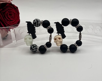 Stanley Handle Charm | Beverage Cup Charm | Tumbler Charm | Stanley Accessories |Stanley Cup Charm | Black Raven Charm | Skull Charm | GLOWS