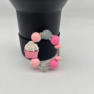 Stanley Handle Charm | Beverage Charm | Tumbler Charm | Stanley Accessories | Stanley Cup Charm | Stanley Cupcake Cup Cake Handle Bracelet