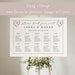 Stylized Wedding Seating Chart Printable Wedding Seating Chart Template ...