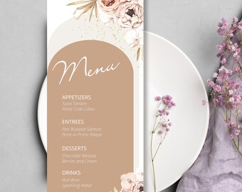 Flower Wedding Menu Template Wedding bar Menu Template Wedding Stationary Menu Boards Bar Menu Wedding Menu Cards Bar Menu Sign Template