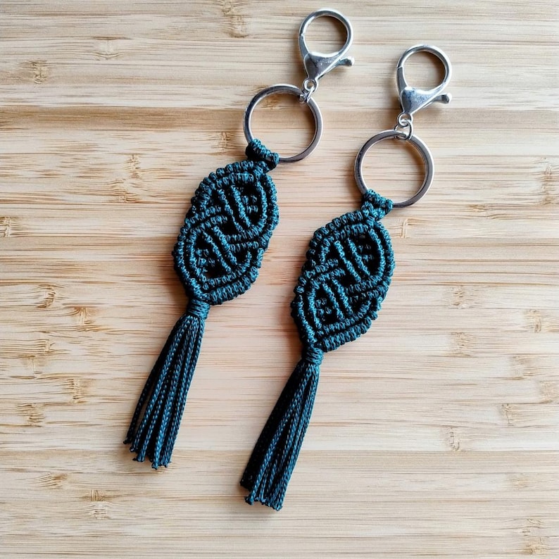 Knotted Rope Key Rings Celtic Knot Macrame Keychain Handmade Irish Blessing Gift - Etsy