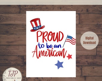 4th of July table sign Printable Party Decor for fourth of July party decorations for 4th of July BBQ Party printable decor