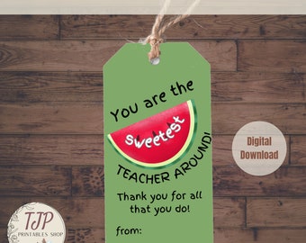 Teacher Appreciation TAGS, Teacher Thank You Gift TAG, End Of School Year TAG, Thank You Teacher tag, Teacher Appreciation Week Gift Tags