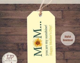 Mothers Day Tag, Printable Mothers Day Tag for Mom Gift, Mothers Day Gift, Happy Mothers Day