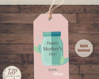 Muttertagsanhänger, druckbarer Muttertagsanhänger für Mama, Muttertagsgeschenk, alles Gute zum Muttertag
