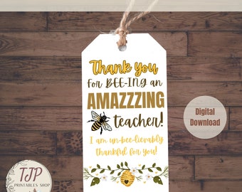 Teacher Appreciation TAGS, Teacher Thank You Gift TAG, End Of School Year TAG, Thank You Teacher tag, Teacher Appreciation Week Gift Tags