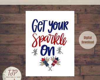 4th of July table sign Printable Party Decor for fourth of July party decorations for 4th of July BBQ Party printable decor