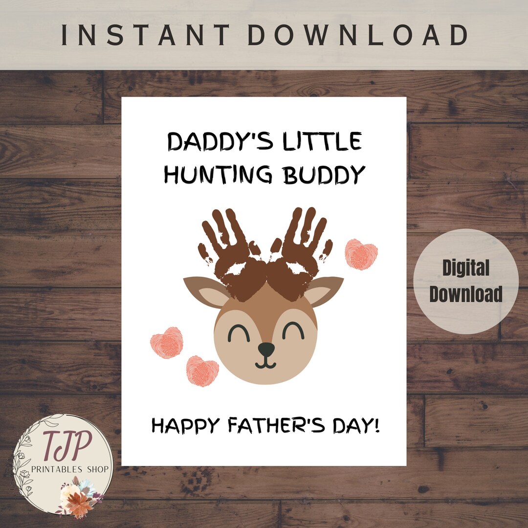 Fathers Day Handprint Printable Fathers Day Gift From Son for - Etsy