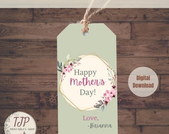 Mothers Day Tag, Printable Mothers Day Tag for Mom Gift, Mothers Day Gift, Happy Mothers Day