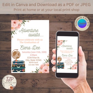 Graduation party invitation template printable graduation party invitation editable graduation party invitation download grad party invite