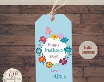 Mothers Day Tag, Printable Mothers Day Tag for Mom Gift, Mothers Day Gift, Happy Mothers Day