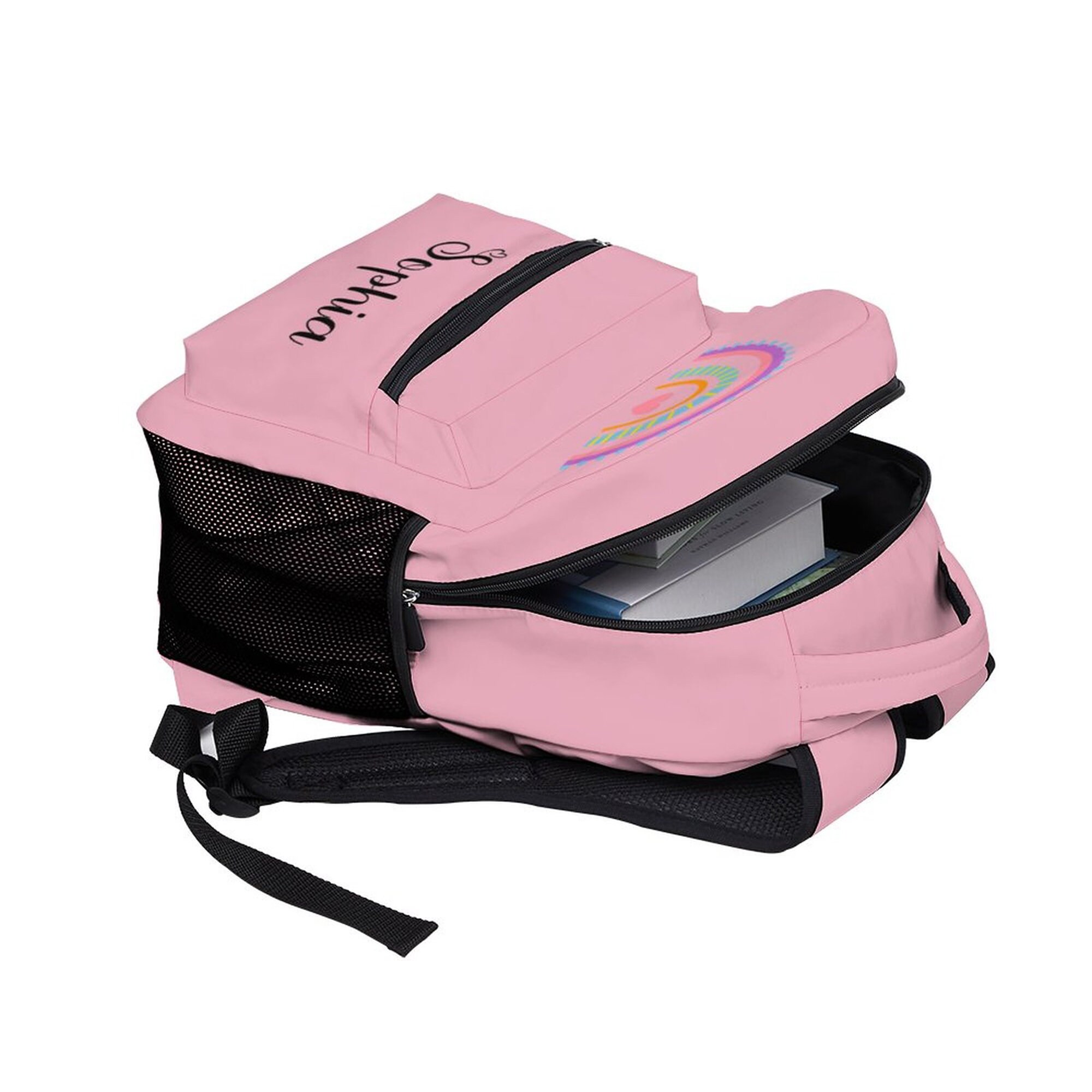 Custom Rainbow Backpack Lunch Bag Water Bottle Preschool Name Etsy