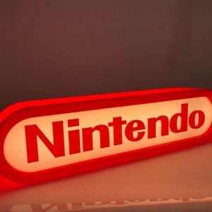 USB Nintendo Light Box Lamp - 5V LED Lightbox - Fan made Nintendo Logo